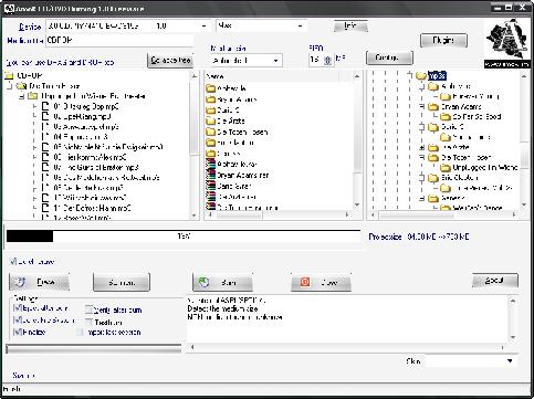 Screenshot AmoK CD/DVD Burning