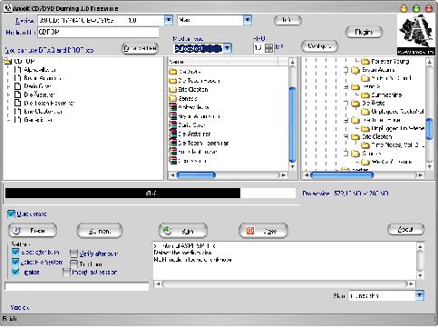 Screenshot AmoK CD/DVD Burning