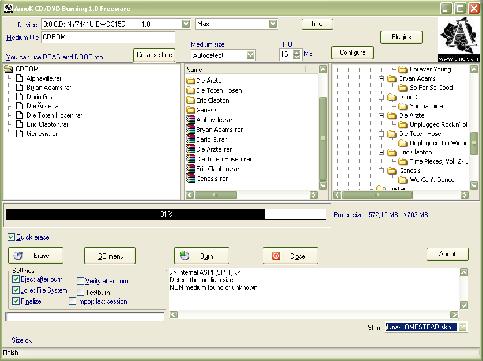 Screenshot AmoK CD/DVD Burning