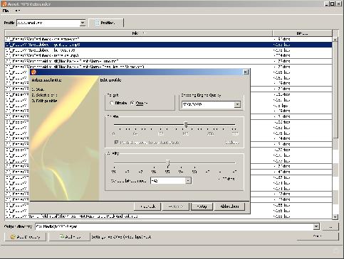 Screenshot AmoK MP3 ReEncoder